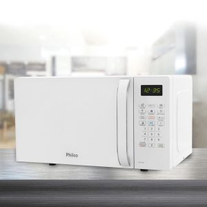 Micro-ondas Philco, modelo PMO23BB, capacidade 20 Litros, na cor Branco - 220V