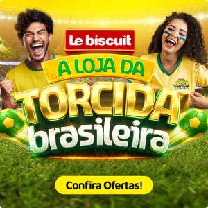 Le biscuit. A loja da torcida Brasileira. confira ofertas!