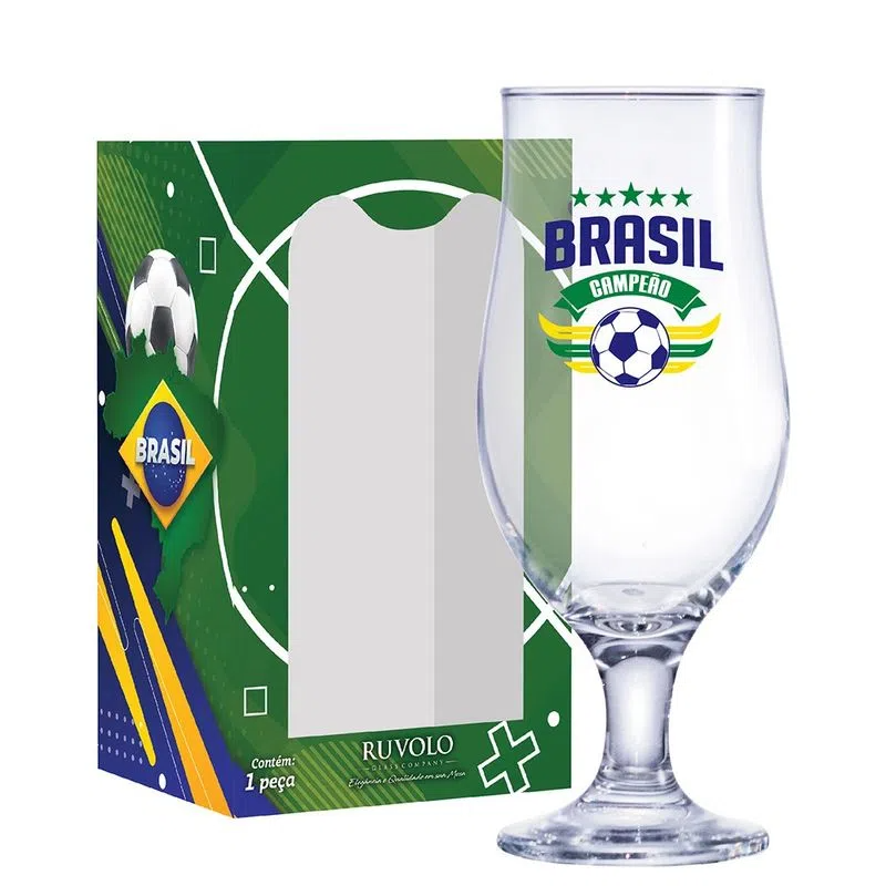 Taça para Cerveja Ruvolo Royal Beer Brasil, 330ml