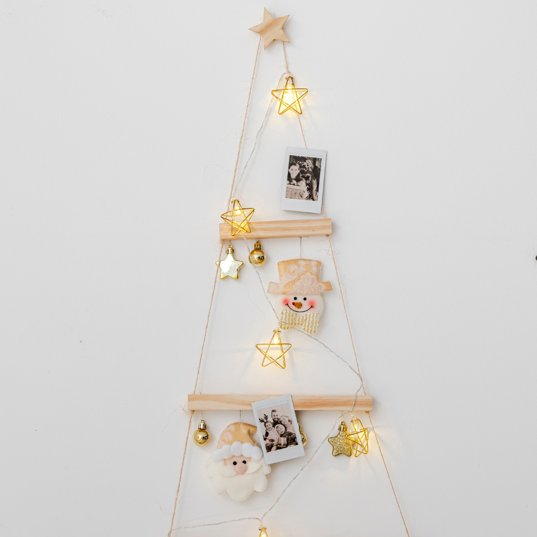 Tendência decoração natal 2022 - árvore de natal com foto