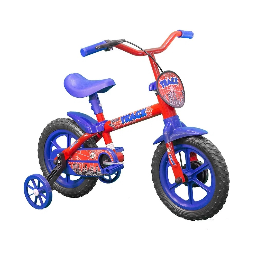 Bicicleta vermelha e azul do Homem-Aranha é uma das opções de presente Dia das Crianças