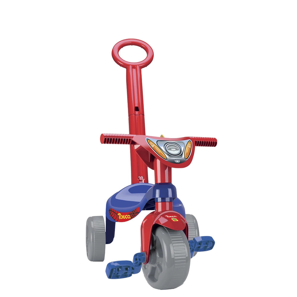 Triciclo Infantil Samba Toys Tchuco Heróis Super Teia com Haste