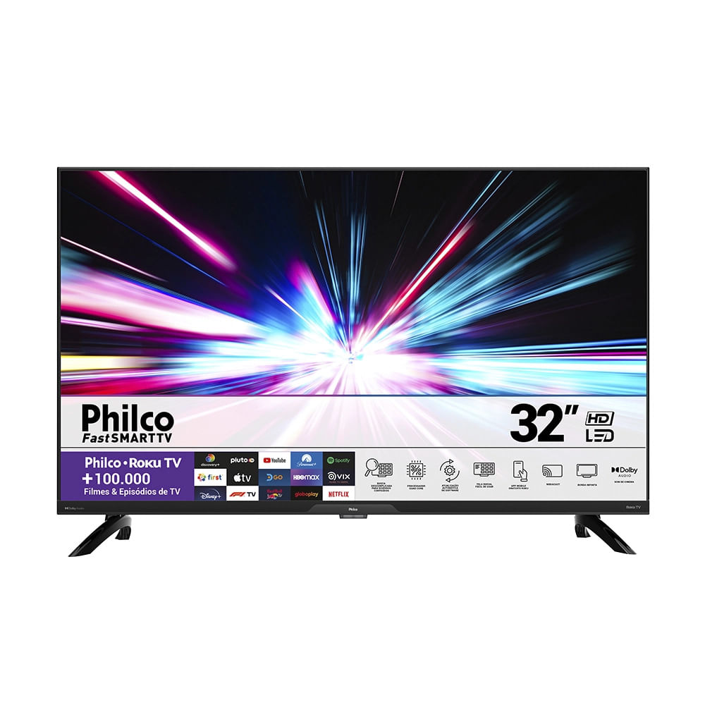 Smart TV, Philco, 32 polegadas, Led