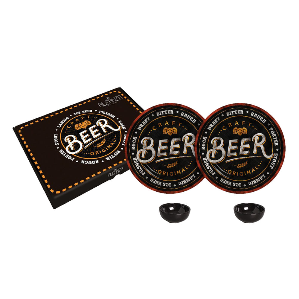 Kit para Cerveja Le em Cerâmica 4 peças