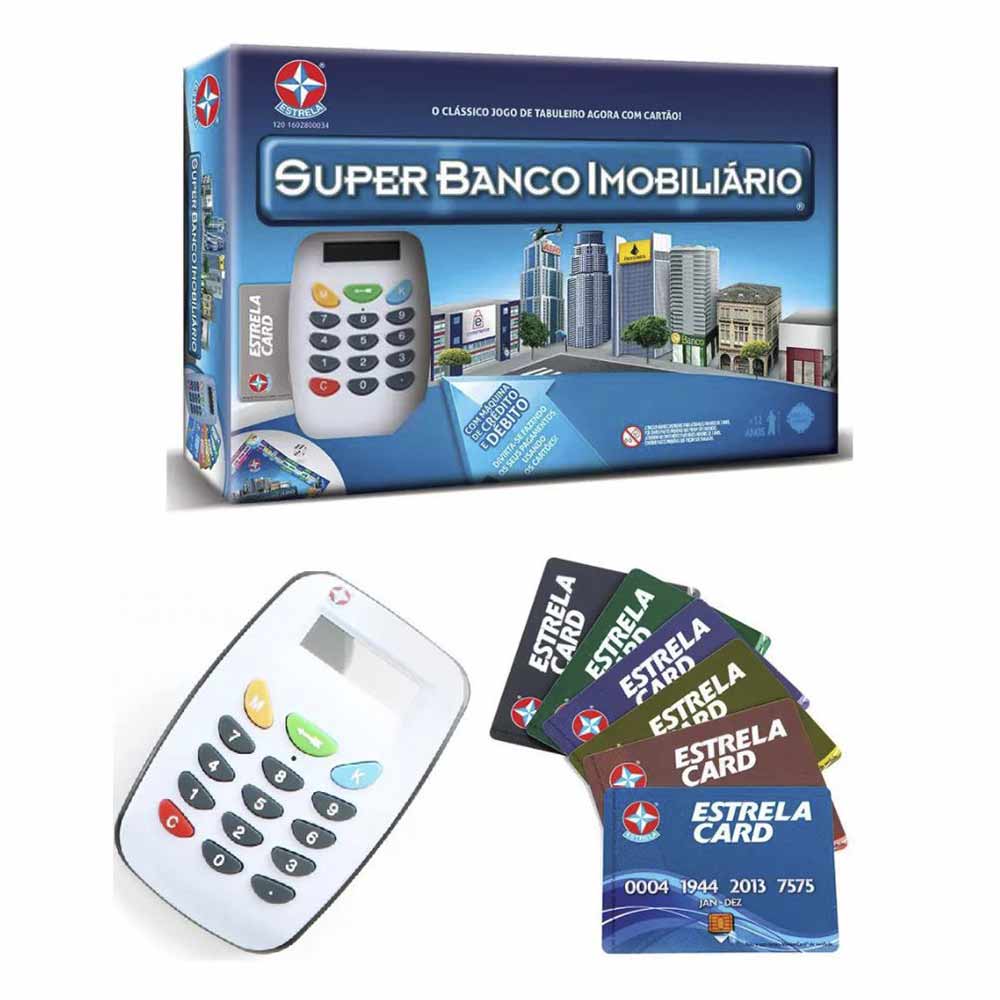 Jogo Super Banco Imobiliário da marca Estrela