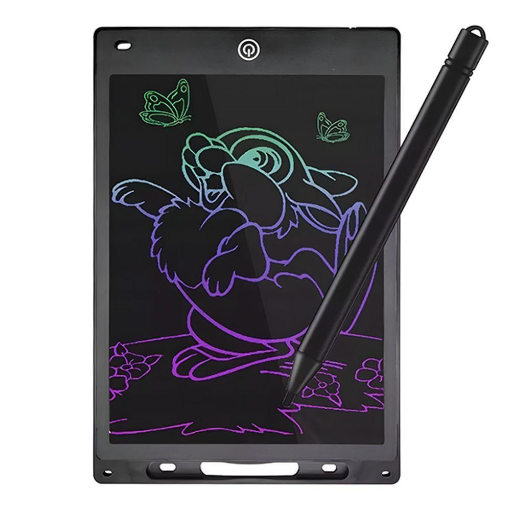 Lousa Mágica Digital Lcd Preta De 12 Desenhe E Anote Botão De Apagar Tablet Desenho