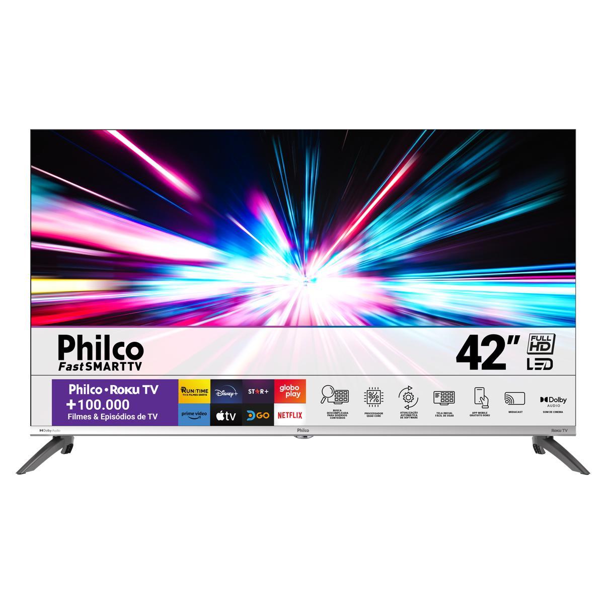 Smart TV Led 42 polegadas Philco PTV42M9GR2CMB