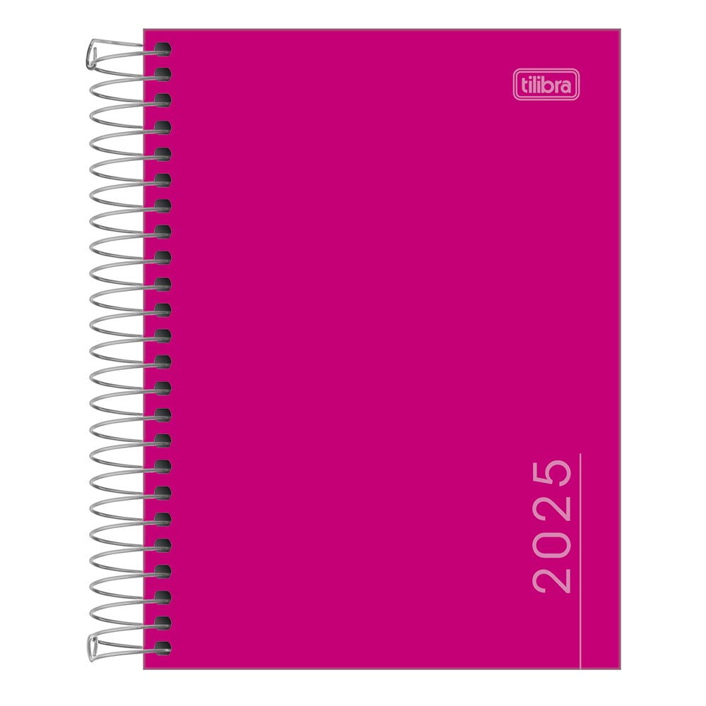 Agenda Tilibra Espiral Pepper Rosa