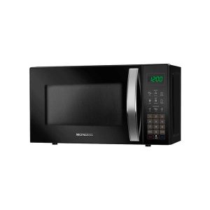 Micro-ondas Mondial MO-01-21-B 21 litros preto com painel digital compacto e eficiente para uso diário