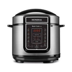 Panela elétrica de pressão Mondial Master Cooker 5L inox com painel digital