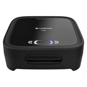 Sanduicheira e grill elétrica Cadence Click SAN400 preta com luz indicadora e 750W 220V