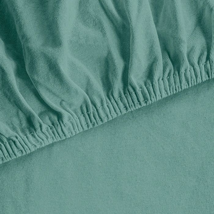 Lençol com Elástico Cazza Casal Liso Verde