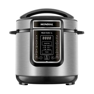 Panela de Pressão Elétrica Digital Mondial Master Cooker PE-60-6L-I - 127V

