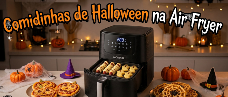 comidinhas de halloween na air fryer